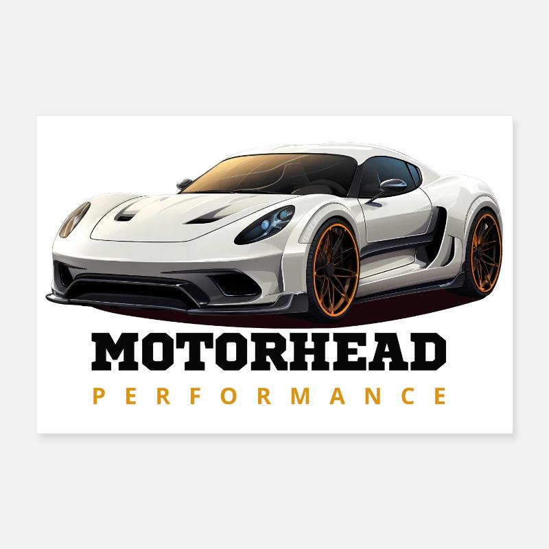 Performance-Sportwagen Poster 30x20 cm