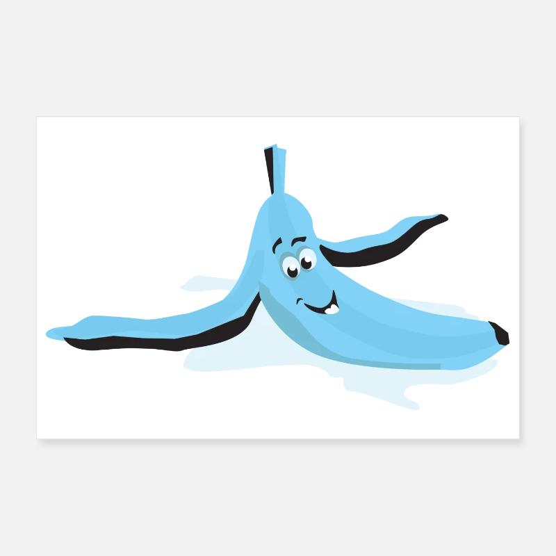 Oeil glissé banane Poster 30 x 20 cm