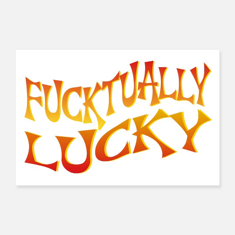 Bold Text Art with Angular Font Style Poster 12" x 8" (30x20 cm)