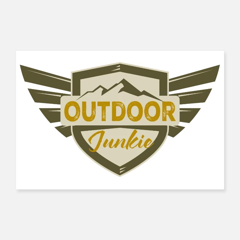 Adventurous Outdoor Adventure Graphics Poster 12" x 8" (30x20 cm)