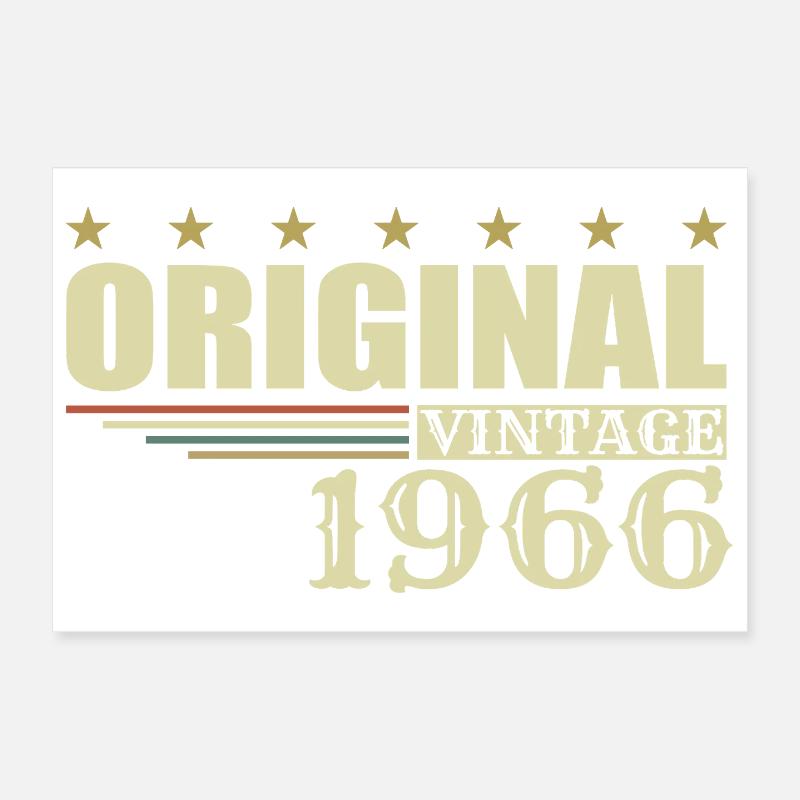 1966 Birthday 1966 Poster 12" x 8" (30x20 cm)