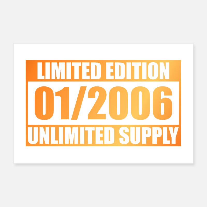 20e anniversaire édition limitée - ꝏ Approvisionnement 01/2006 Poster 30 x 20 cm