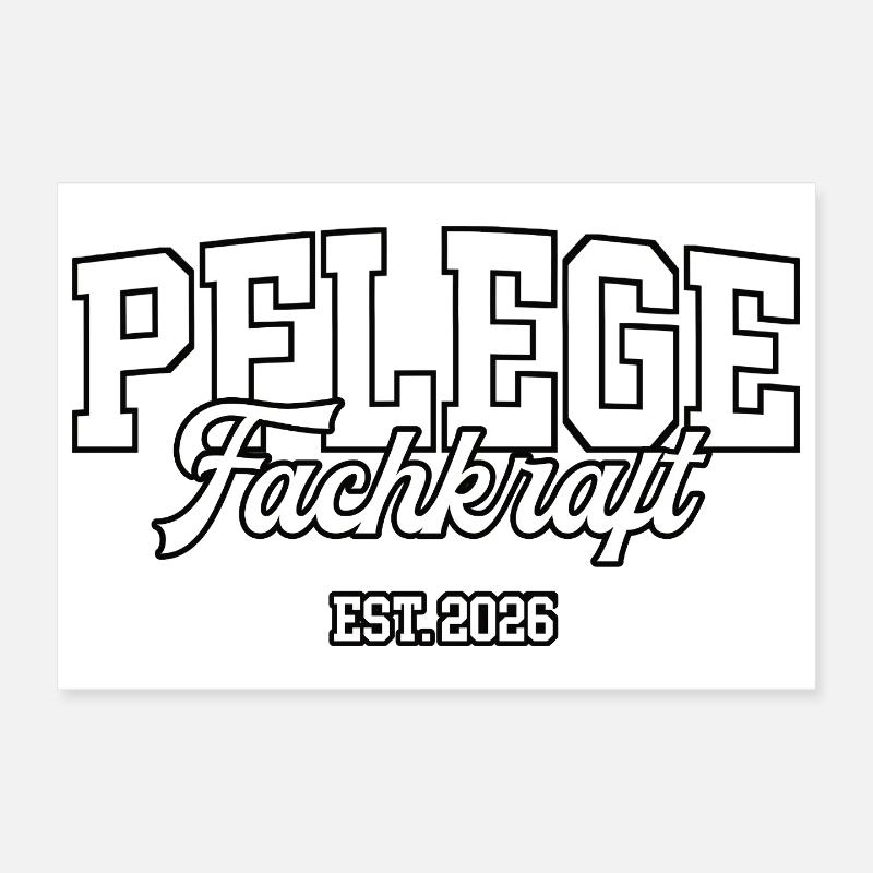 Nurse 2026 Nursing Assistant Training PFK Profession Poster 12" x 8" (30x20 cm)