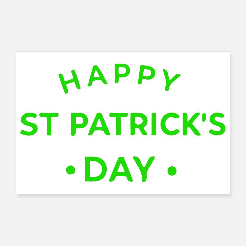 Saint Patrick Vert  Poster 30 x 20 cm