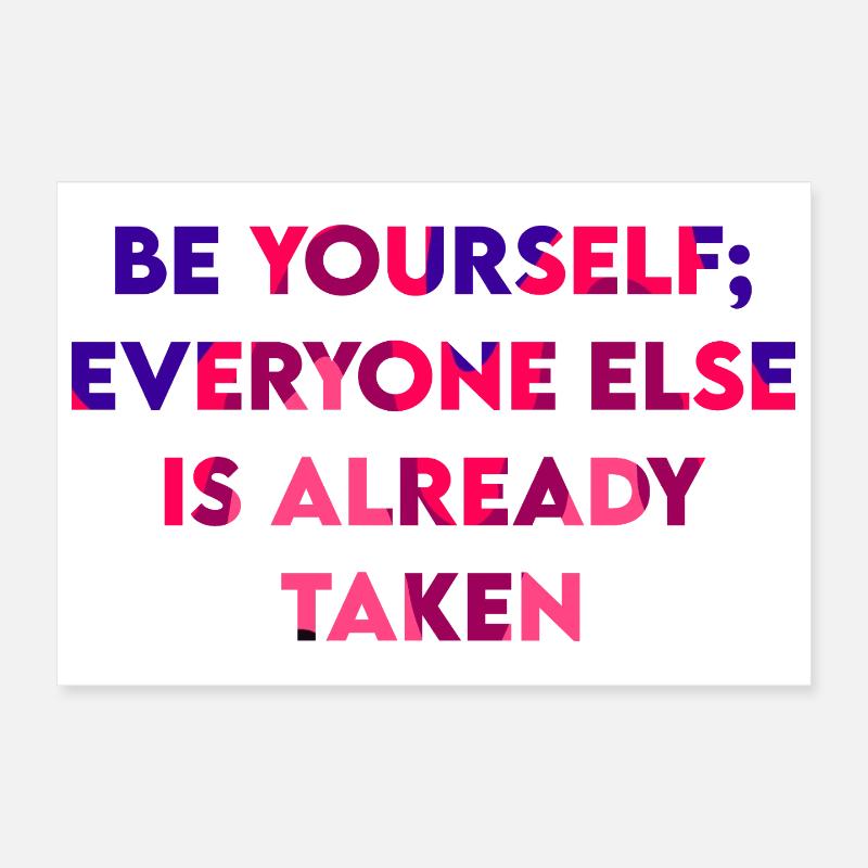 Be Yourself Poster 30x20 cm