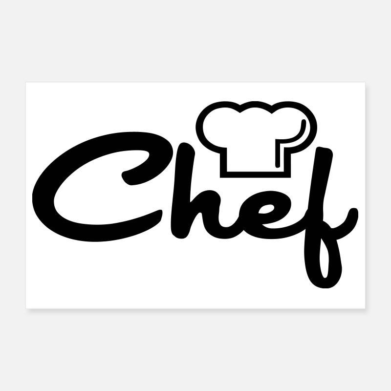 Chef de cuisine Poster 30 x 20 cm