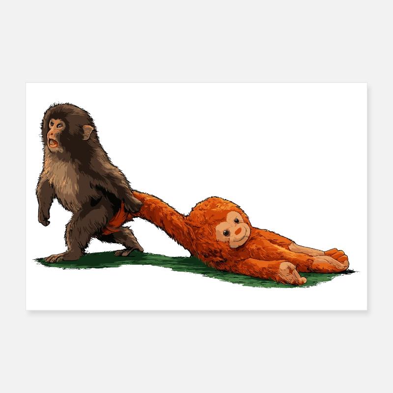 punch the monkey Poster 30x20 cm