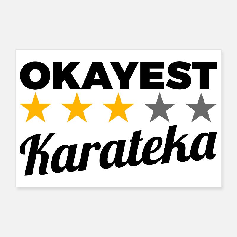 Funny Karateka Poster 12" x 8" (30x20 cm)