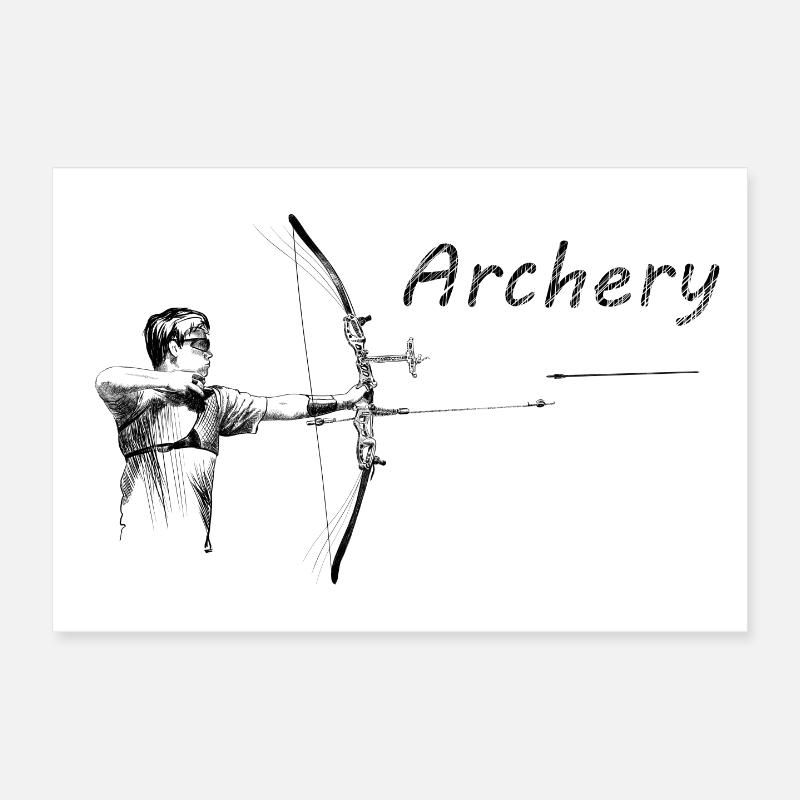 Archery Poster 12" x 8" (30x20 cm)