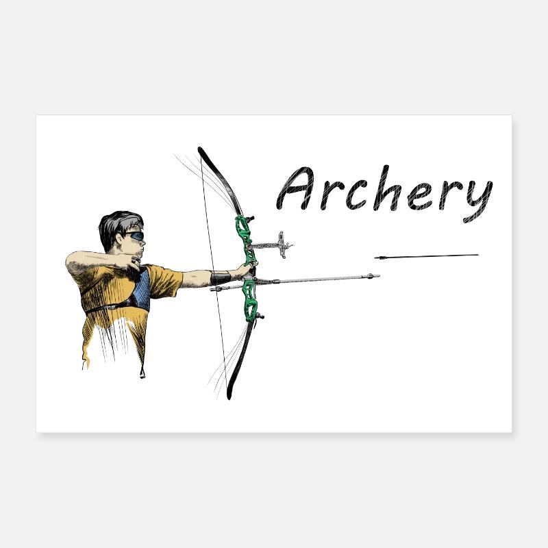 Archery Poster 12" x 8" (30x20 cm)