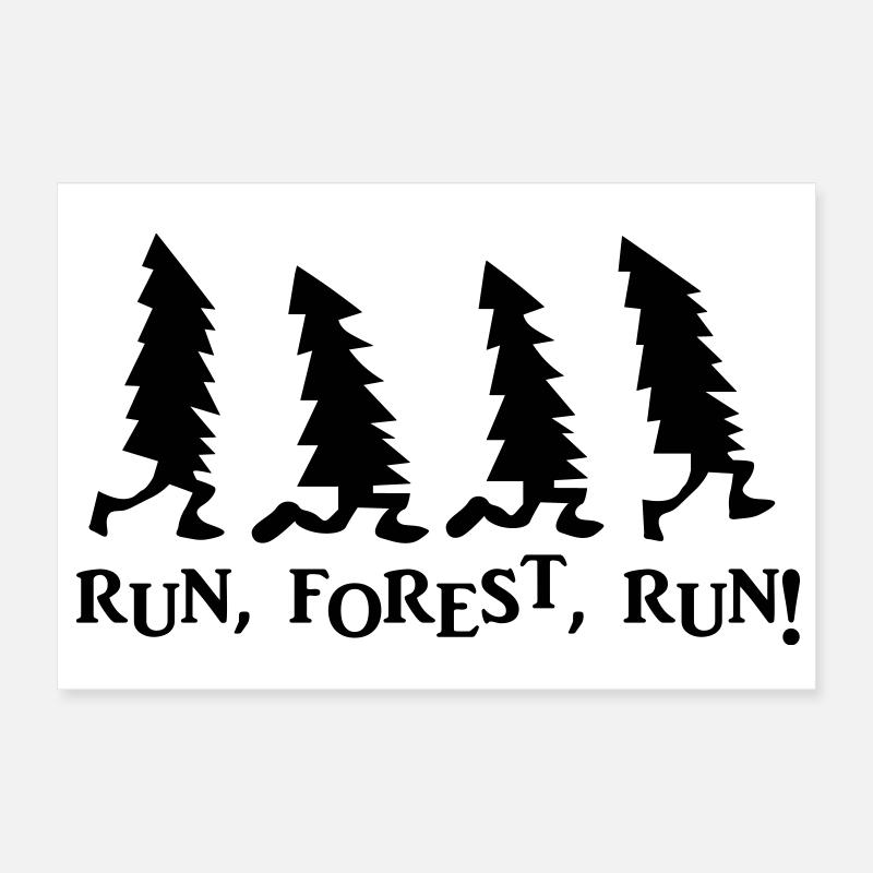 Forêt Run Run Poster 30 x 20 cm