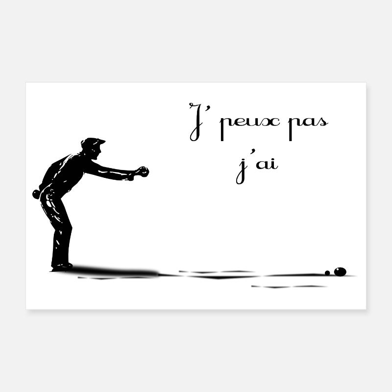 Petanque Poster 30x20 cm