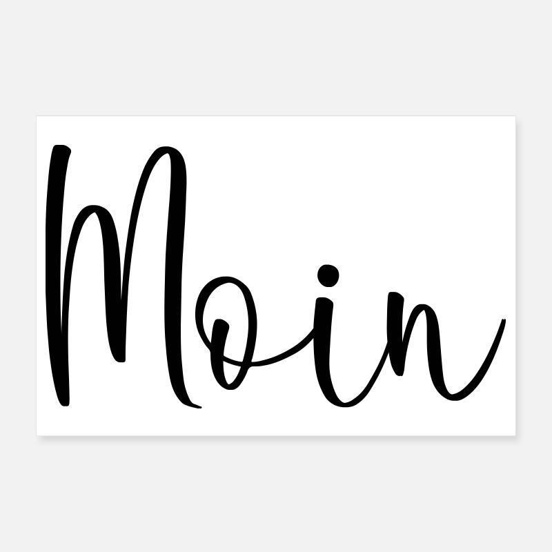 Moin sagen Poster 30x20 cm