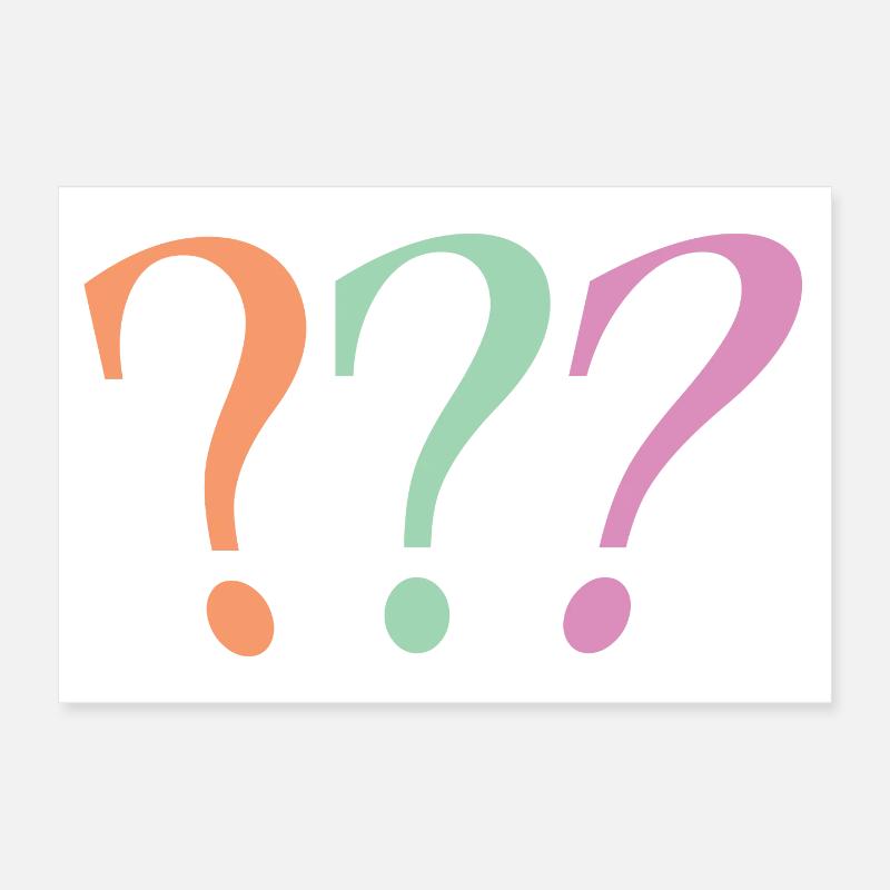 Fragezeichen Poster 30x20 cm