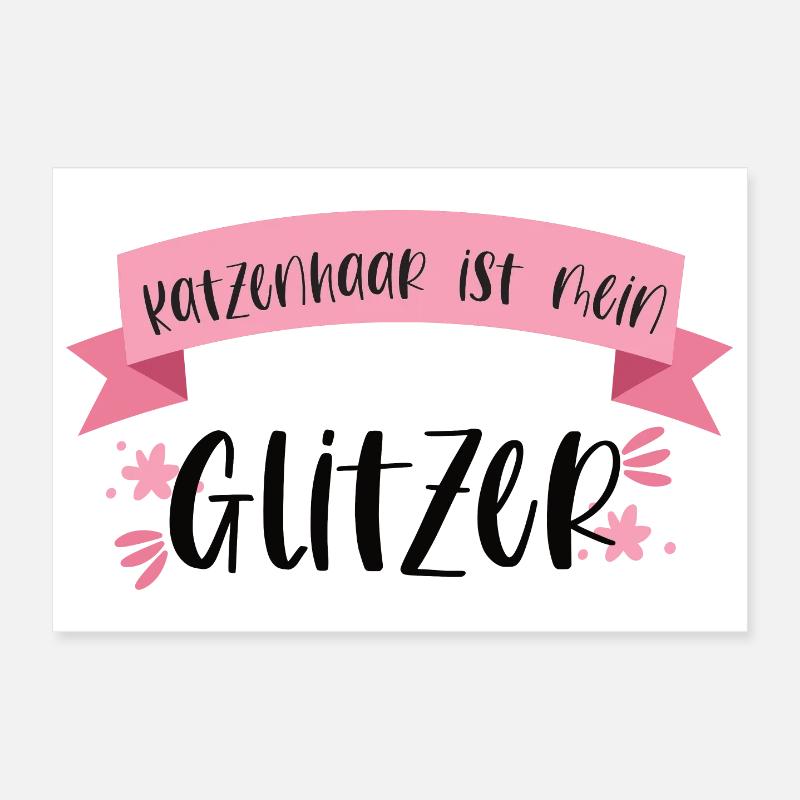Katze Haustier Katzenhaar Katzen Geschenk Poster 30x20 cm