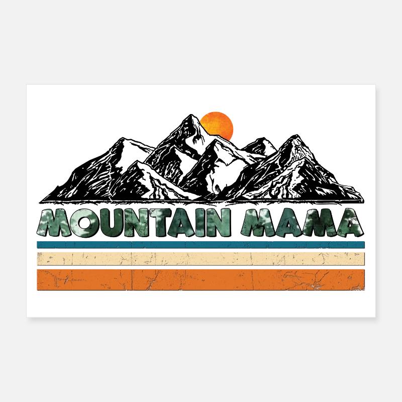 Berg Mama Poster 30x20 cm