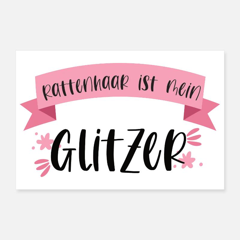 Ratten Haustier Ratte Nagetier Geschenk - Poster 30x20 cm - Weiß
