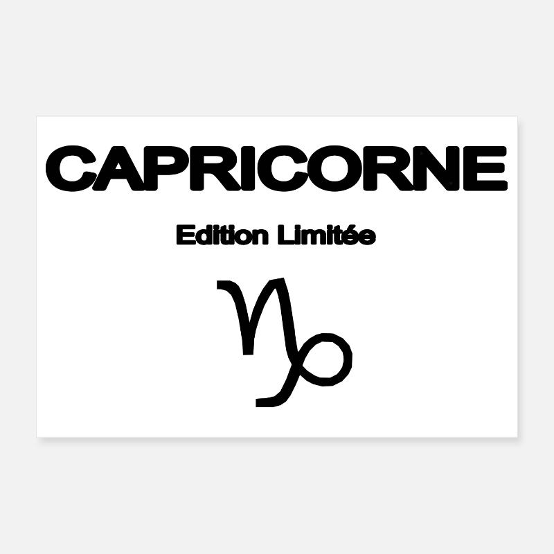 CAPRICORNE ELEGANT Signe capricorne Poster 30 x 20 cm