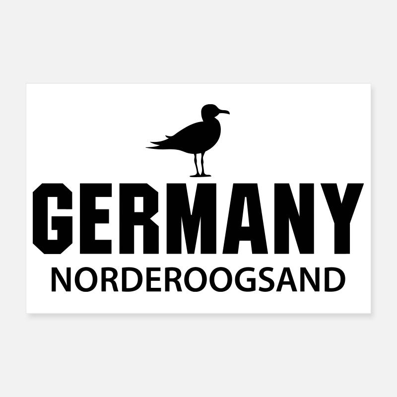 Norderoogsand ALLEMAGNE Poster 30 x 20 cm