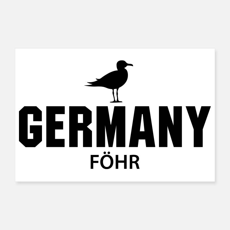 Föhr GERMANY Poster 12" x 8" (30x20 cm)