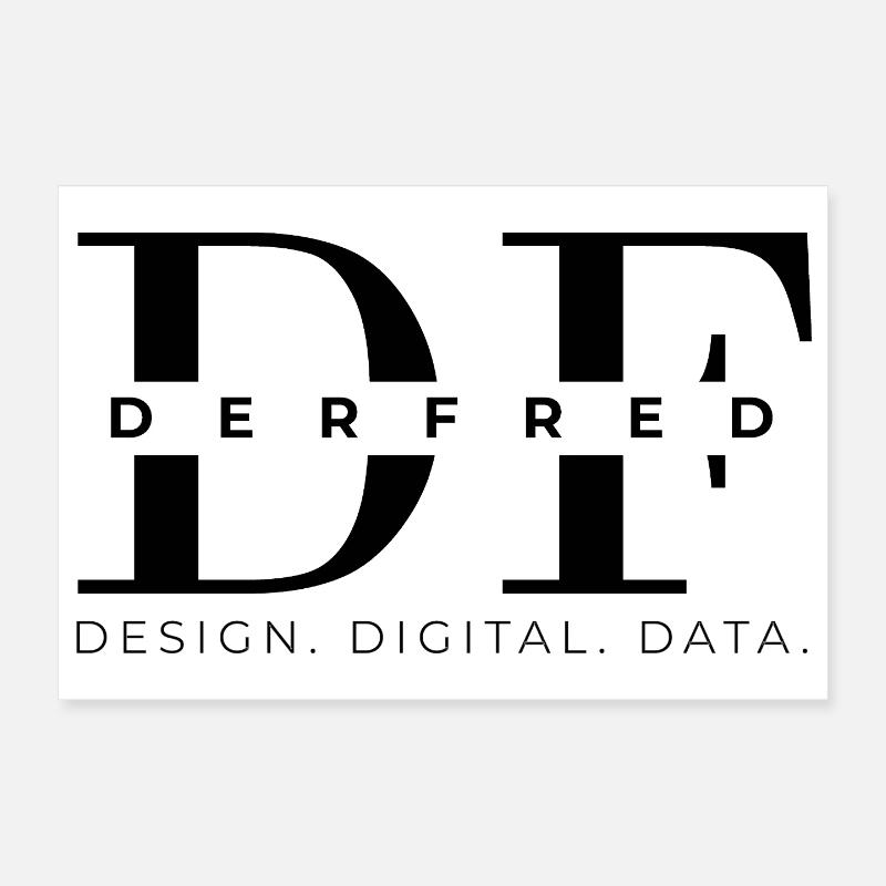 #derfred - Poster 30 x 20 cm - blanc