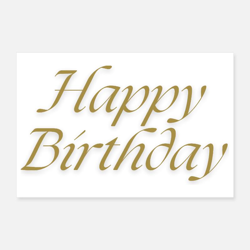 Bon anniversaire Poster 30 x 20 cm