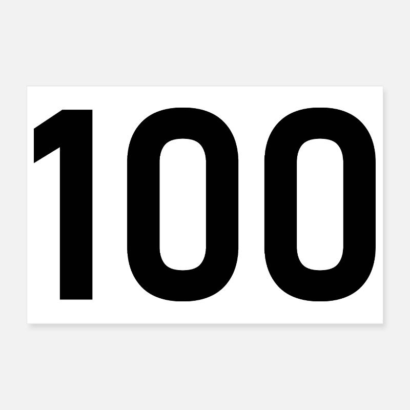 100. 100 ANS. 100e ANNIVERSAIRE. ANNIVERSAIRE 100  Poster 30 x 20 cm