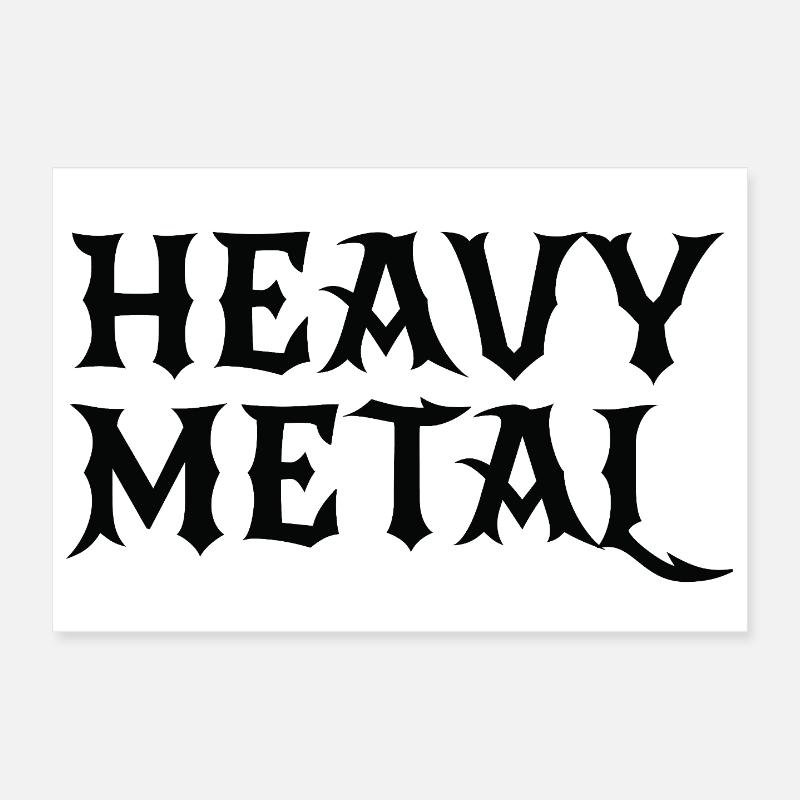 Logo Heavy Metal Gothic Poster 30 x 20 cm