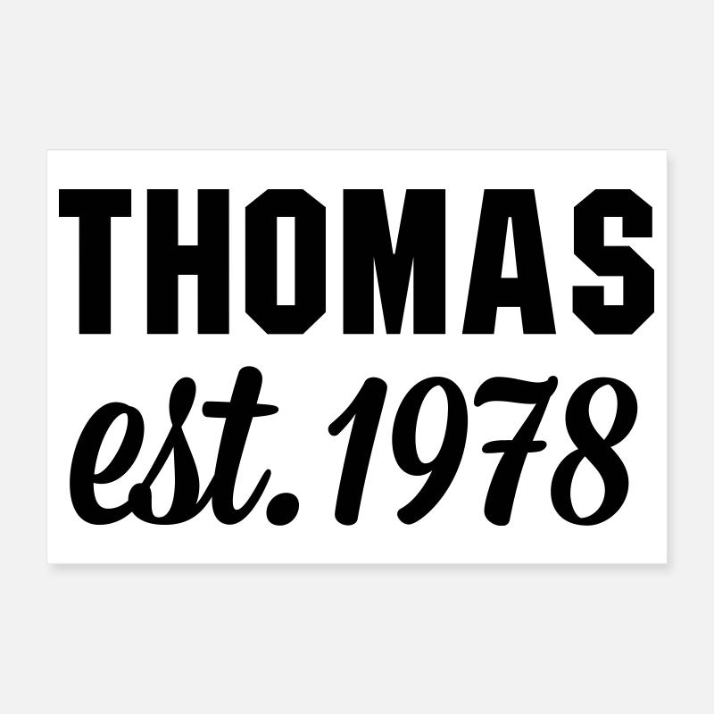 Thomas est 1978 Poster 30x20 cm