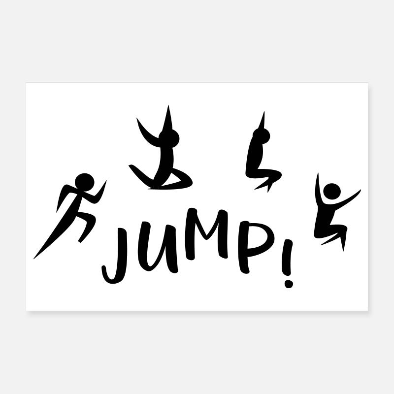 long jump Poster 12" x 8" (30x20 cm)