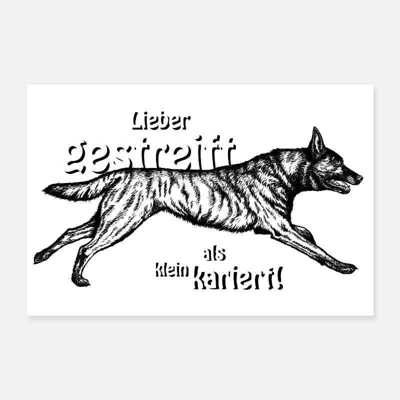 Better striped than small-minded - 3 Poster 12" x 8" (30x20 cm)