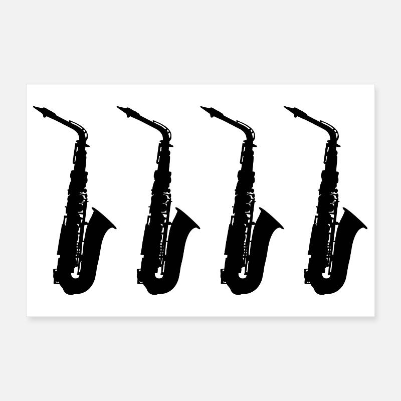 Saxophone Poster 30 x 20 cm