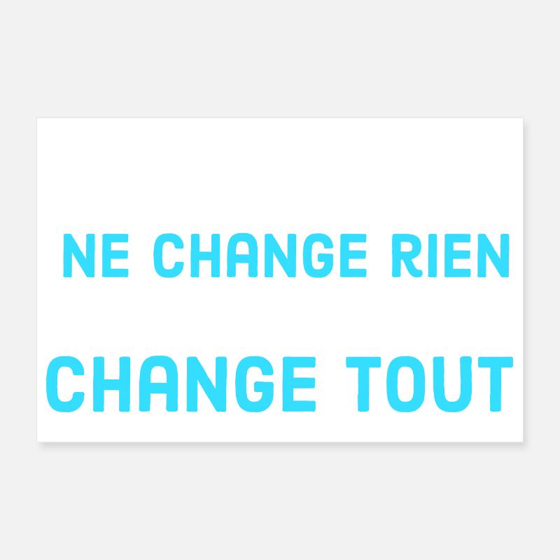 un désir ne change rien une décision change tout Poster 30 x 20 cm