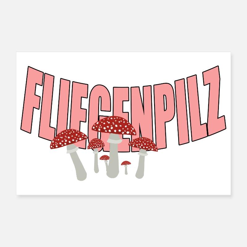 FLY AGARIC Poster 12" x 8" (30x20 cm)