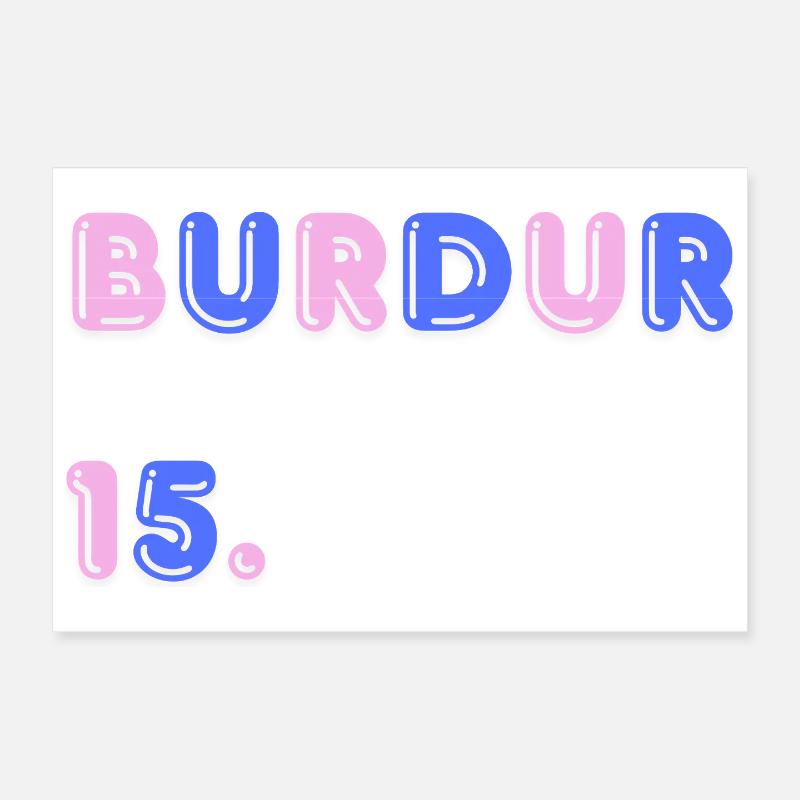 Burdur - Poster 30 x 20 cm - blanc