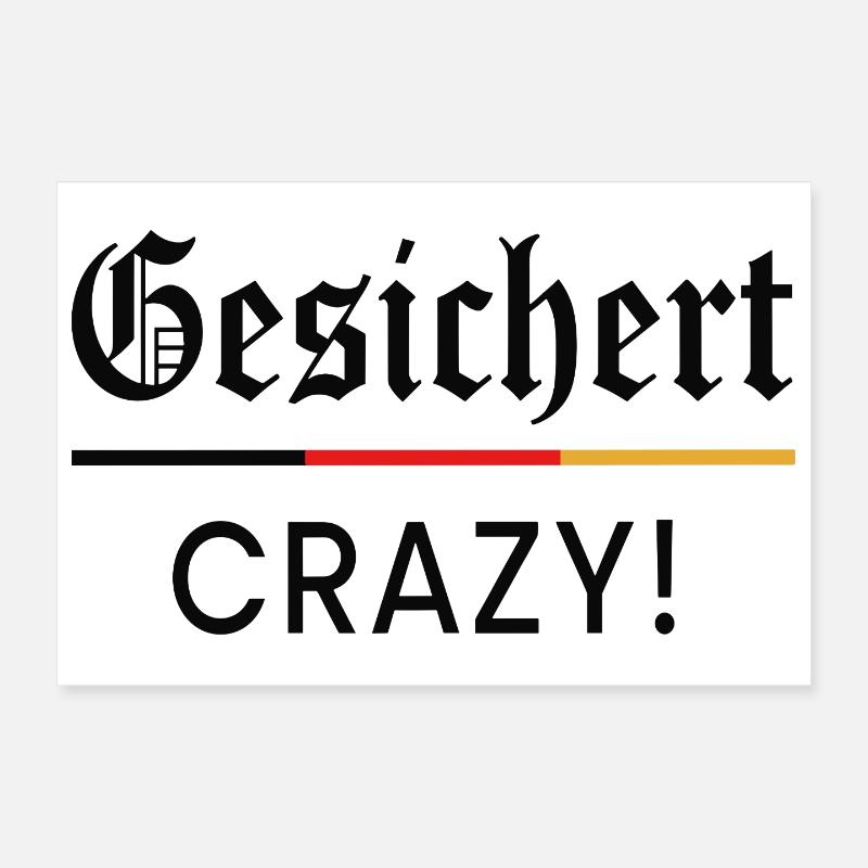 Gesichter Crazy  Poster 30x20 cm