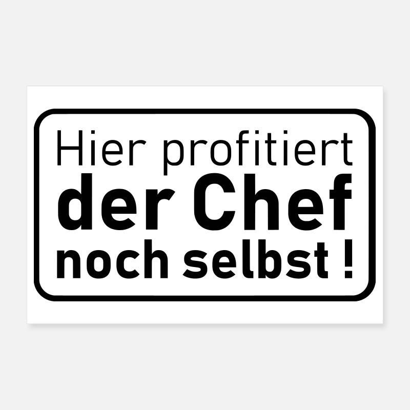 le patron lui-même Poster 30 x 20 cm