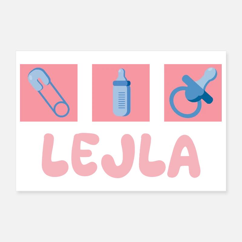 Lejla comme sucette Poster 30 x 20 cm
