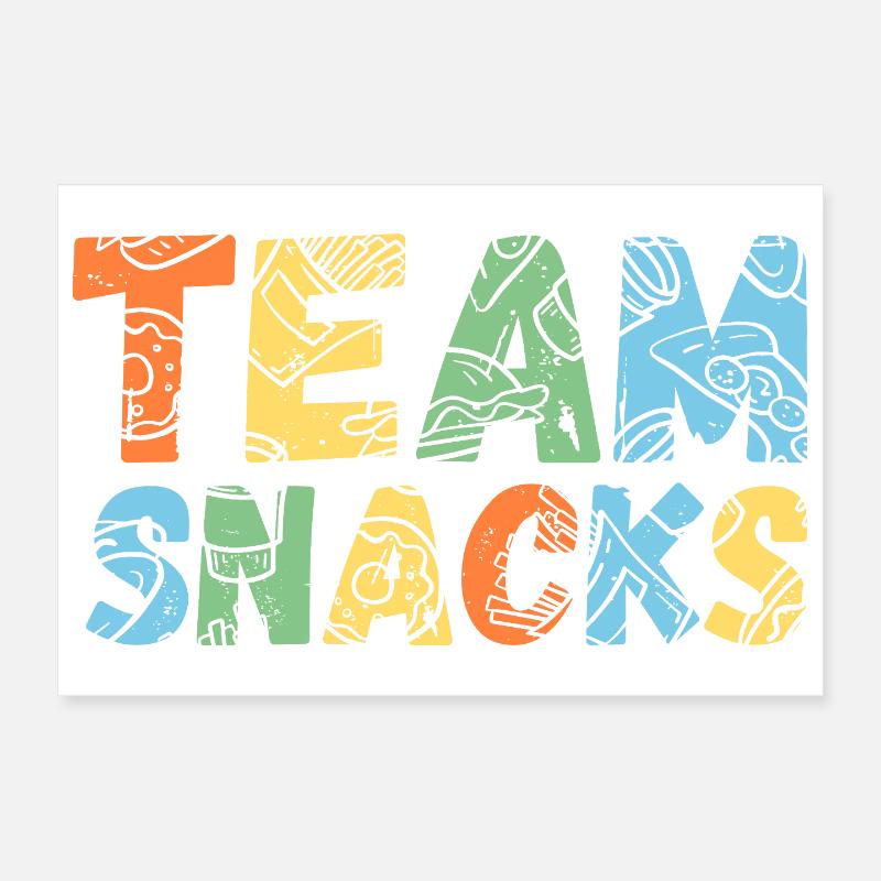 Team Snacks Poster 30x20 cm