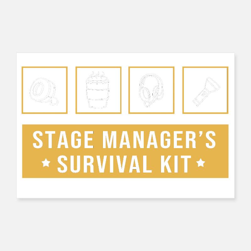 Stage Manager Poster 30x20 cm