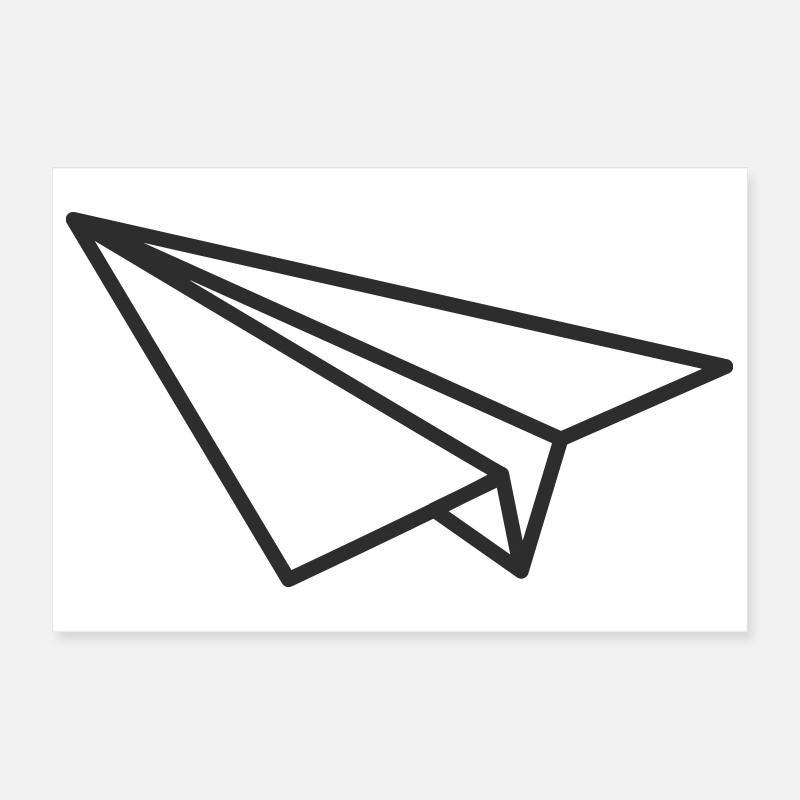 Papierflieger Poster 30x20 cm