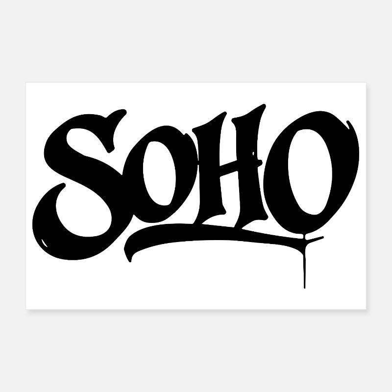 Conception de t-shirts graffiti Soho Poster 30 x 20 cm