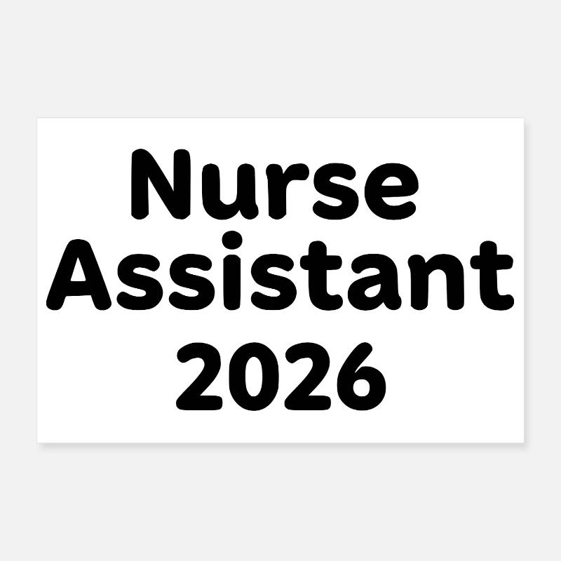Assistante infirmière 2026 – forte motivation infirmière Poster 30 x 20 cm