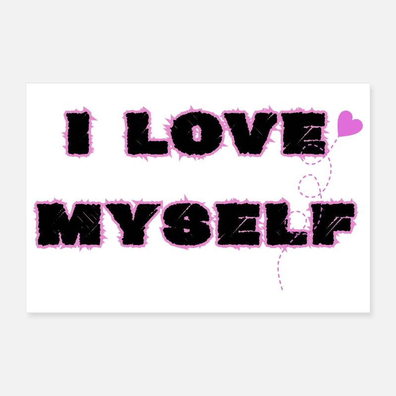 L’amour de soi, je m’aime moi-même Poster 30 x 20 cm
