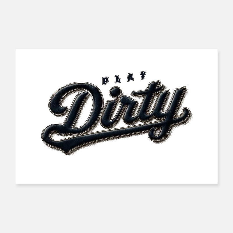 Jouez à Dirty Retro Poster 30 x 20 cm