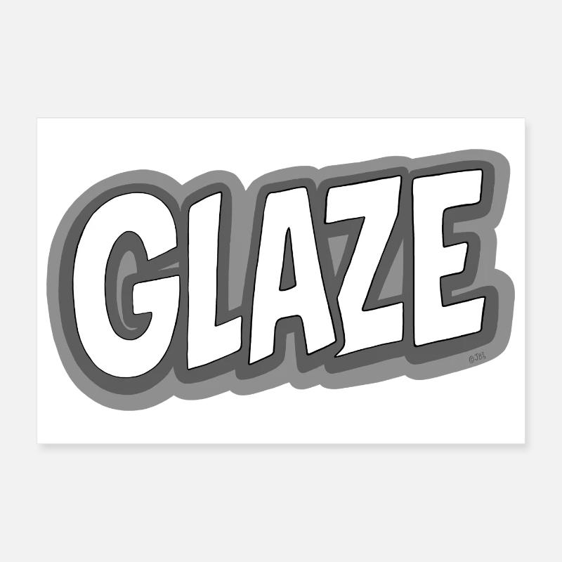 Glaze!  Poster 12" x 8" (30x20 cm)