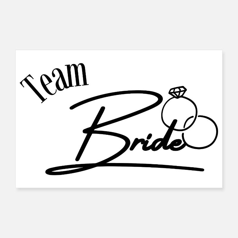 Équipe Bride Poster 30 x 20 cm