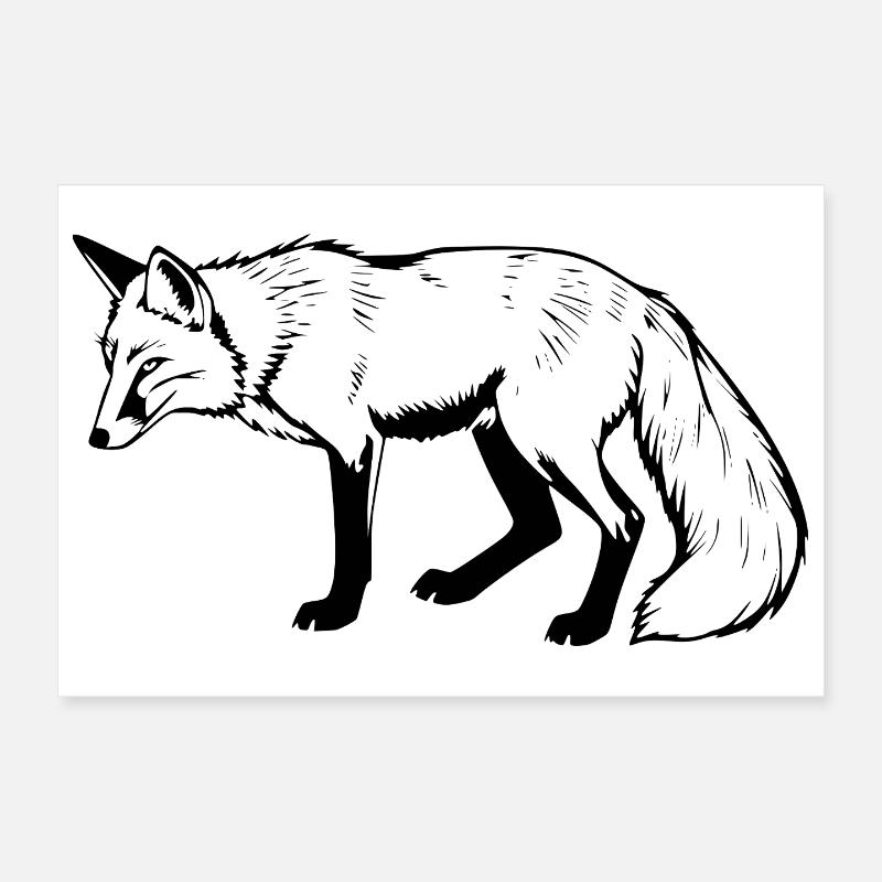 Fuchs Poster 30x20 cm