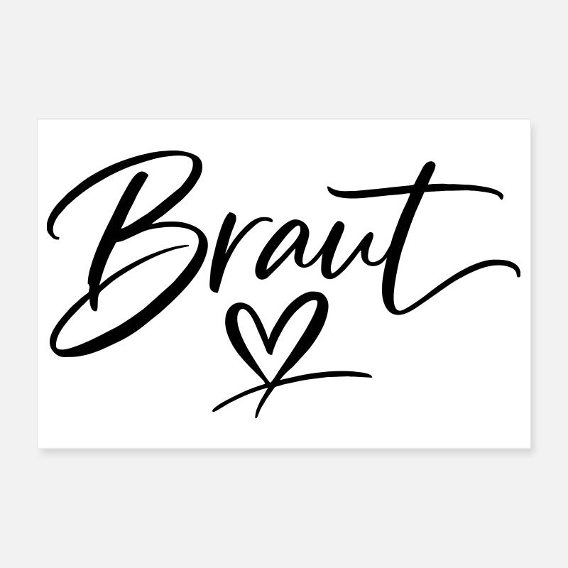 Team Braut Poster 30x20 cm