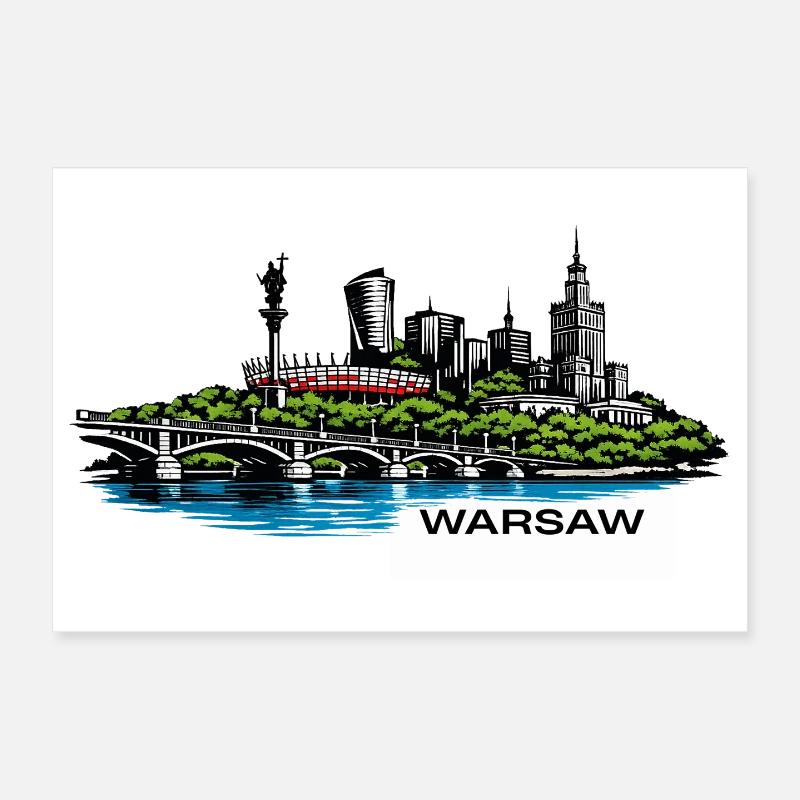 Varsovie Poster 30 x 20 cm